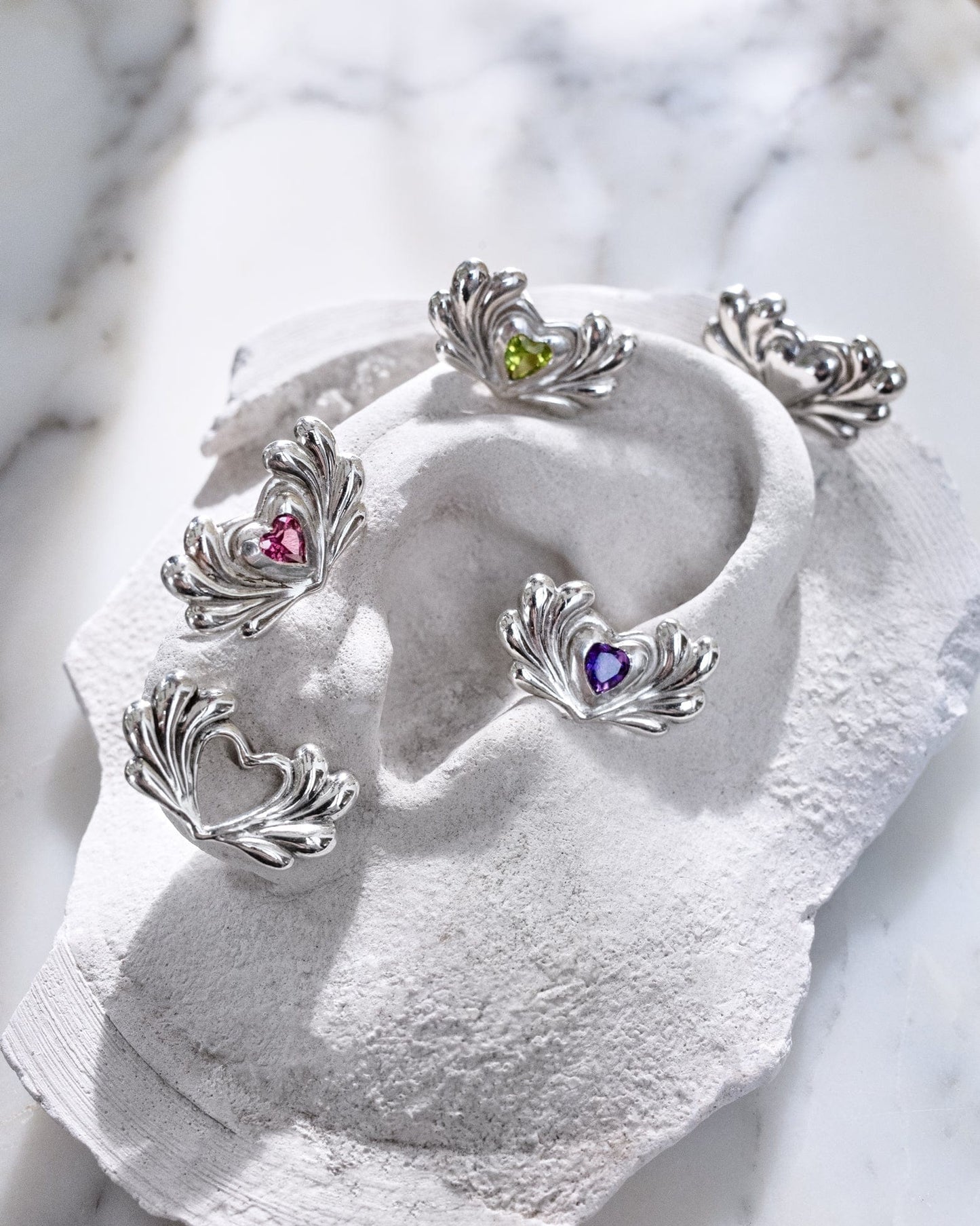 Mini Hearts Earrings-LOKI DOLOR-APOC STORE