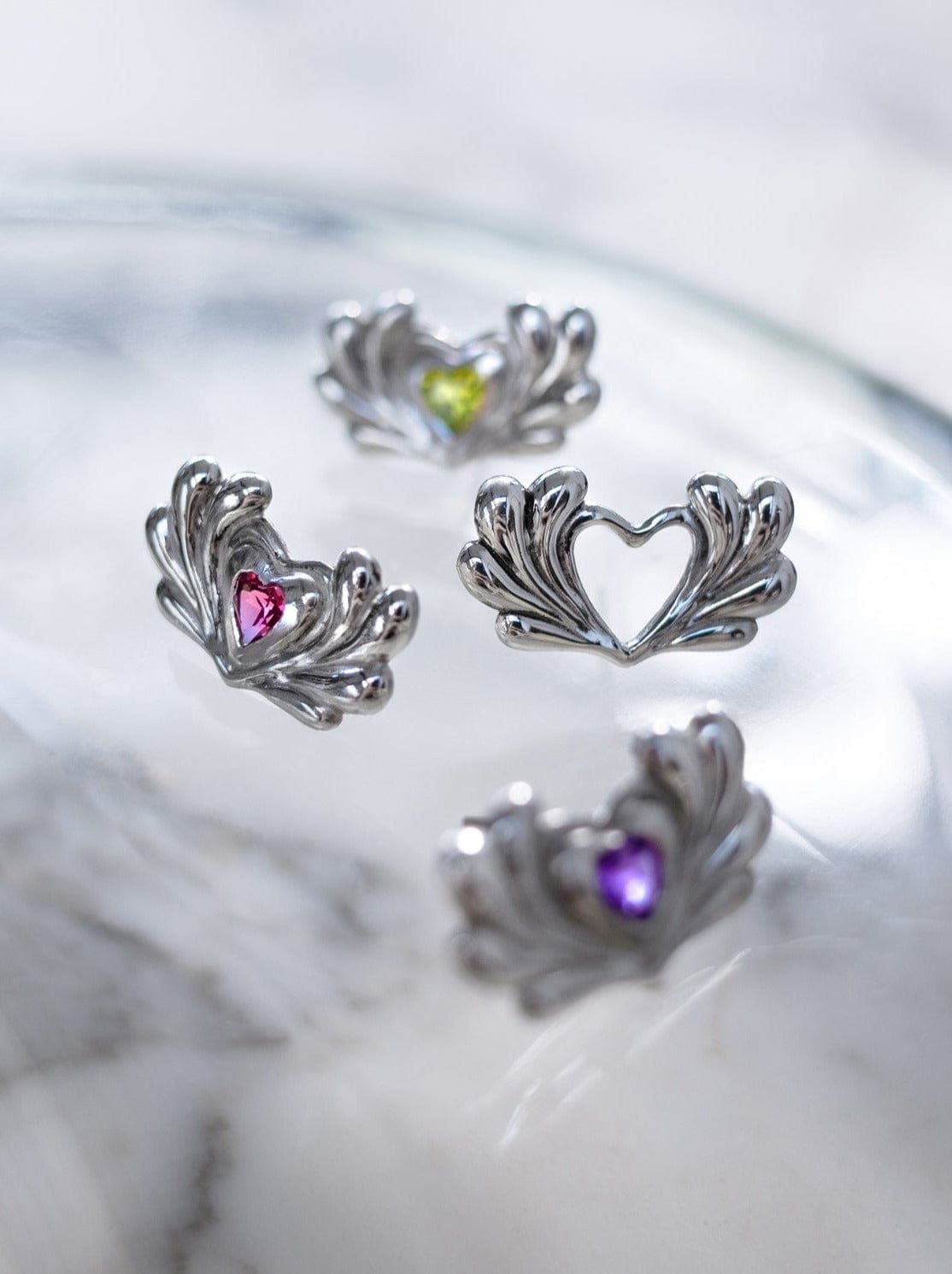 Mini Hearts Earrings-LOKI DOLOR-APOC STORE