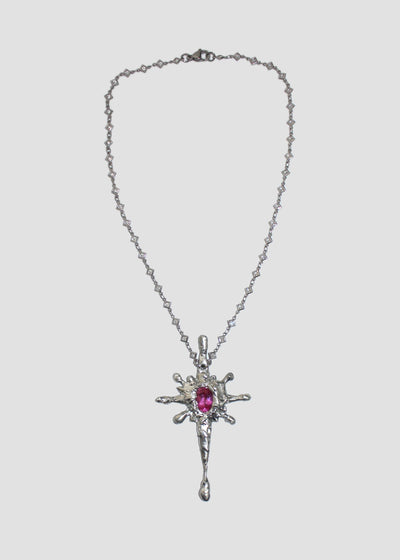 Pink Moebius Necklace-Emma Pryde-APOC STORE
