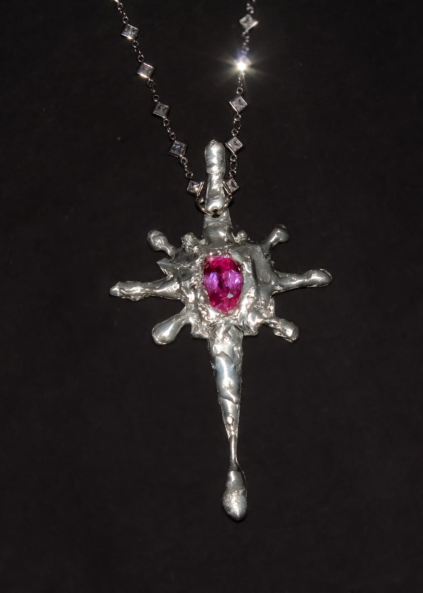 Pink Moebius Necklace-Emma Pryde-APOC STORE