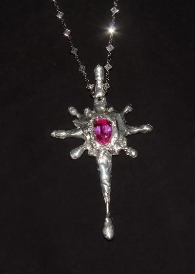 Pink Moebius Necklace-Emma Pryde-APOC STORE