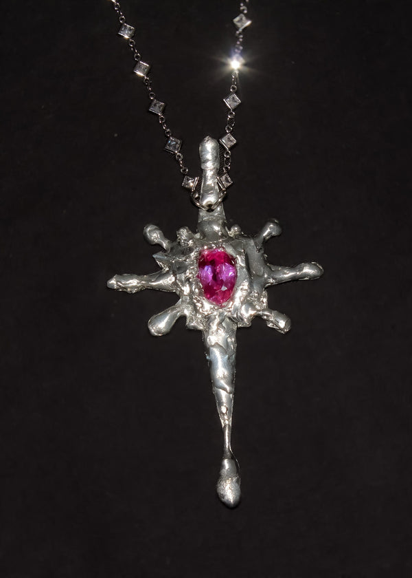 Pink Moebius Necklace-Emma Pryde-APOC STORE