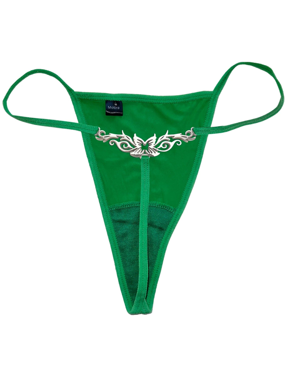 MOTIRA Tribal tattoo Thong Black APOC STORE