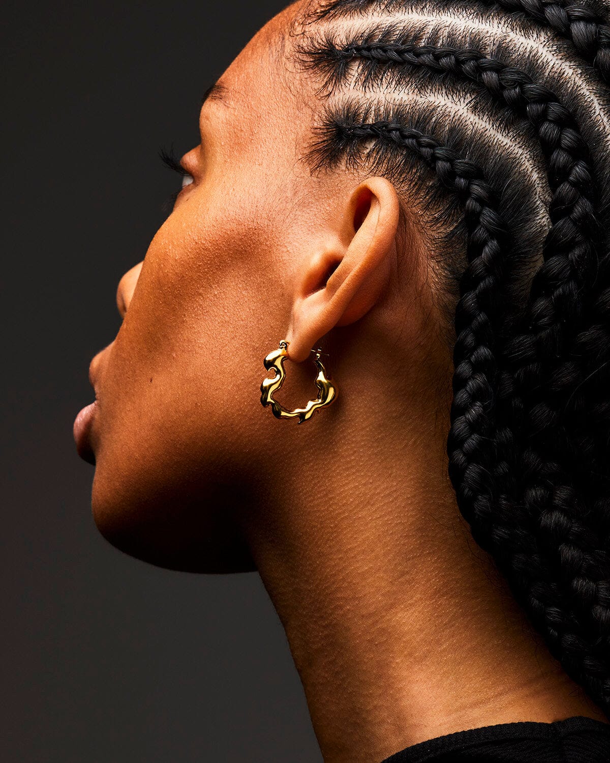 Mutant Cloud Earrings Gold-Hannah Jewett-APOC STORE