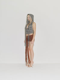 PARACHUTE HOOD HALTER BLACK/WHITE-Nibgnus-APOC STORE