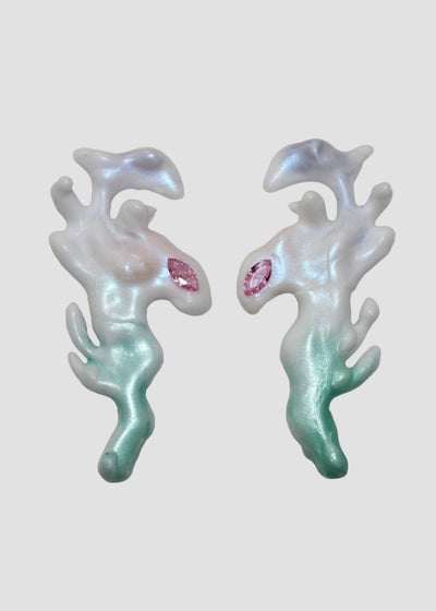 Pastel Dragon Earrings-Emma Pryde-APOC STORE