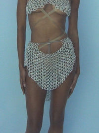 Silver Ring Skirt-JALACONDA-APOC STORE