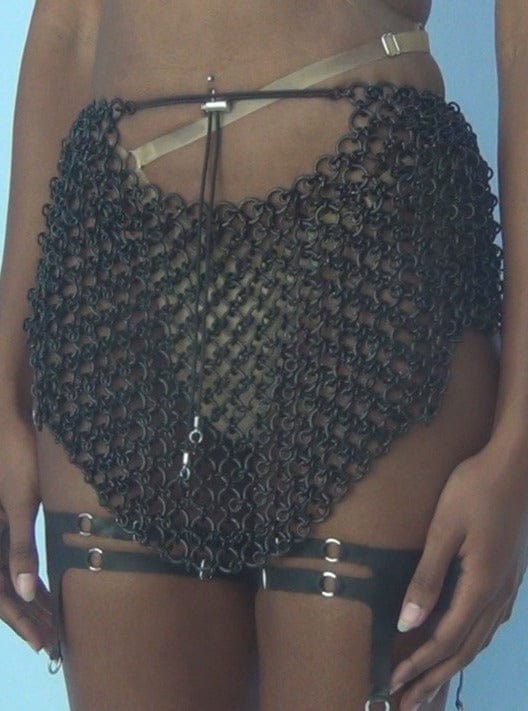 Black Ring Skirt-JALACONDA-APOC STORE