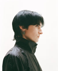 Black High Neck Zip Wind Jacket-arc us arkus-APOC STORE