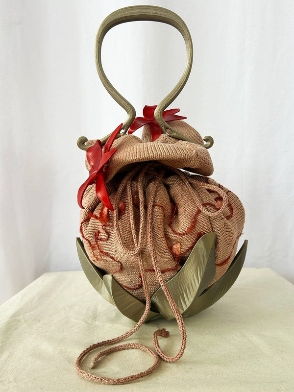 Pink Laurel Pouch Bag-GRACE GUI-APOC STORE