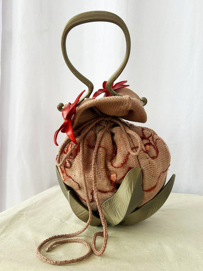 Pink Laurel Pouch Bag-GRACE GUI-APOC STORE