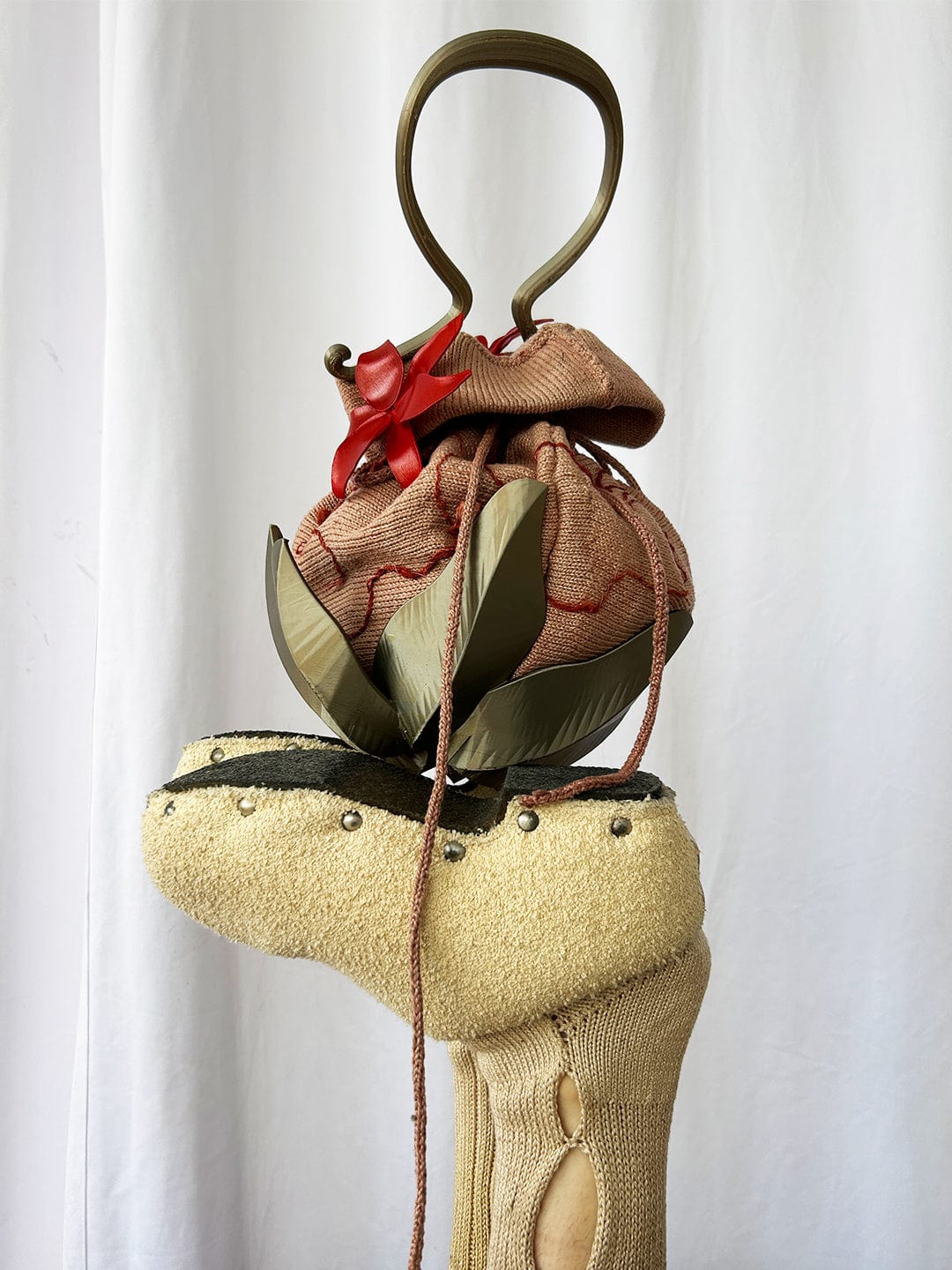 Pink Laurel Pouch Bag-GRACE GUI-APOC STORE