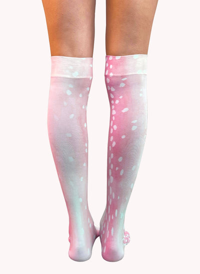 Pink Bambi over the knee socks-mew swim-APOC STORE