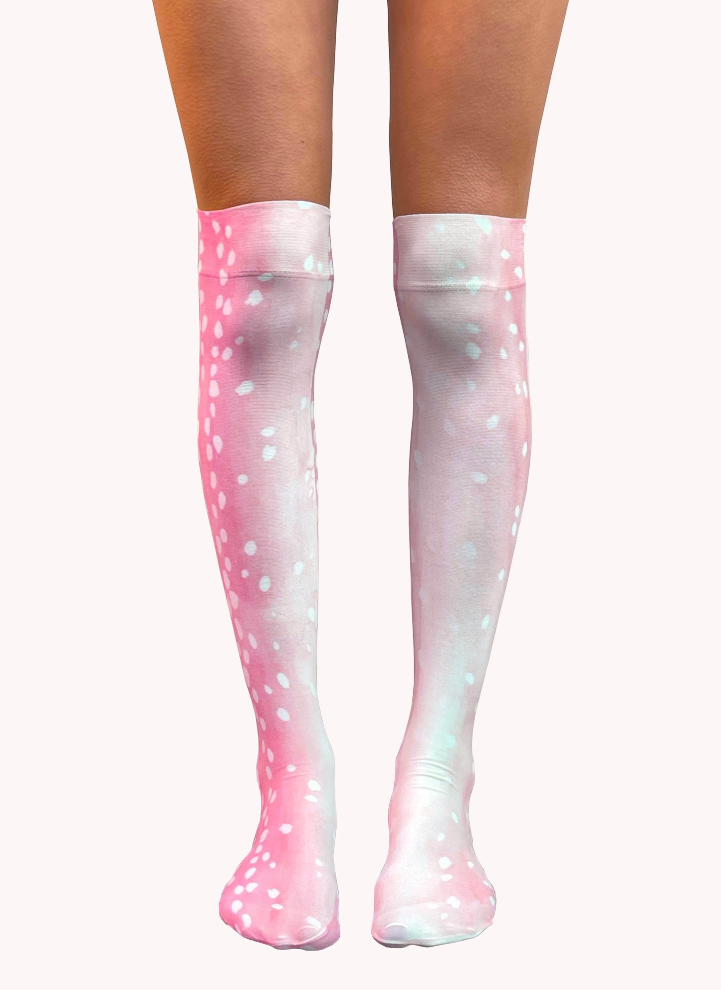 Pink Bambi over the knee socks-mew swim-APOC STORE