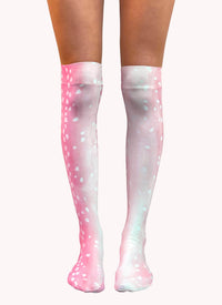 Pink Bambi over the knee socks-mew swim-APOC STORE