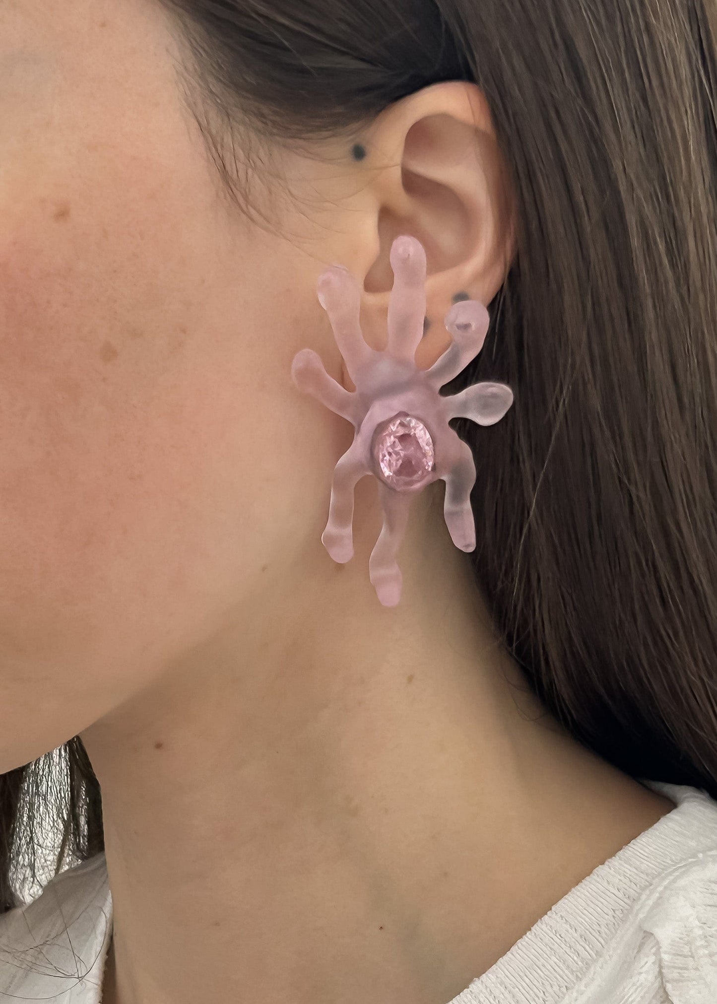 Pink Bug Earrings-Emma Pryde-APOC STORE