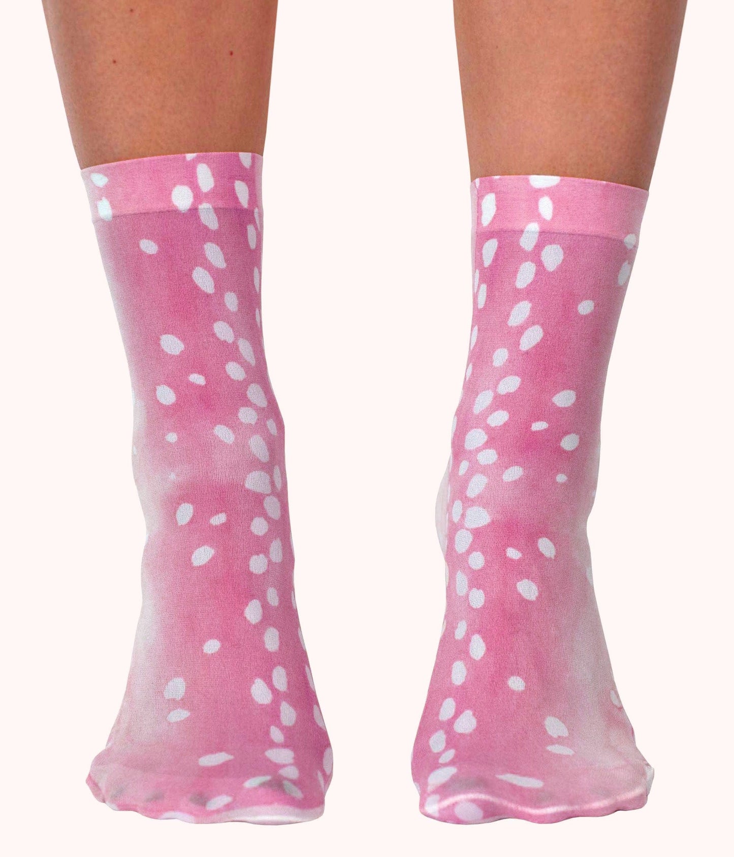 Pink Bambi ankle socks-mew swim-APOC STORE