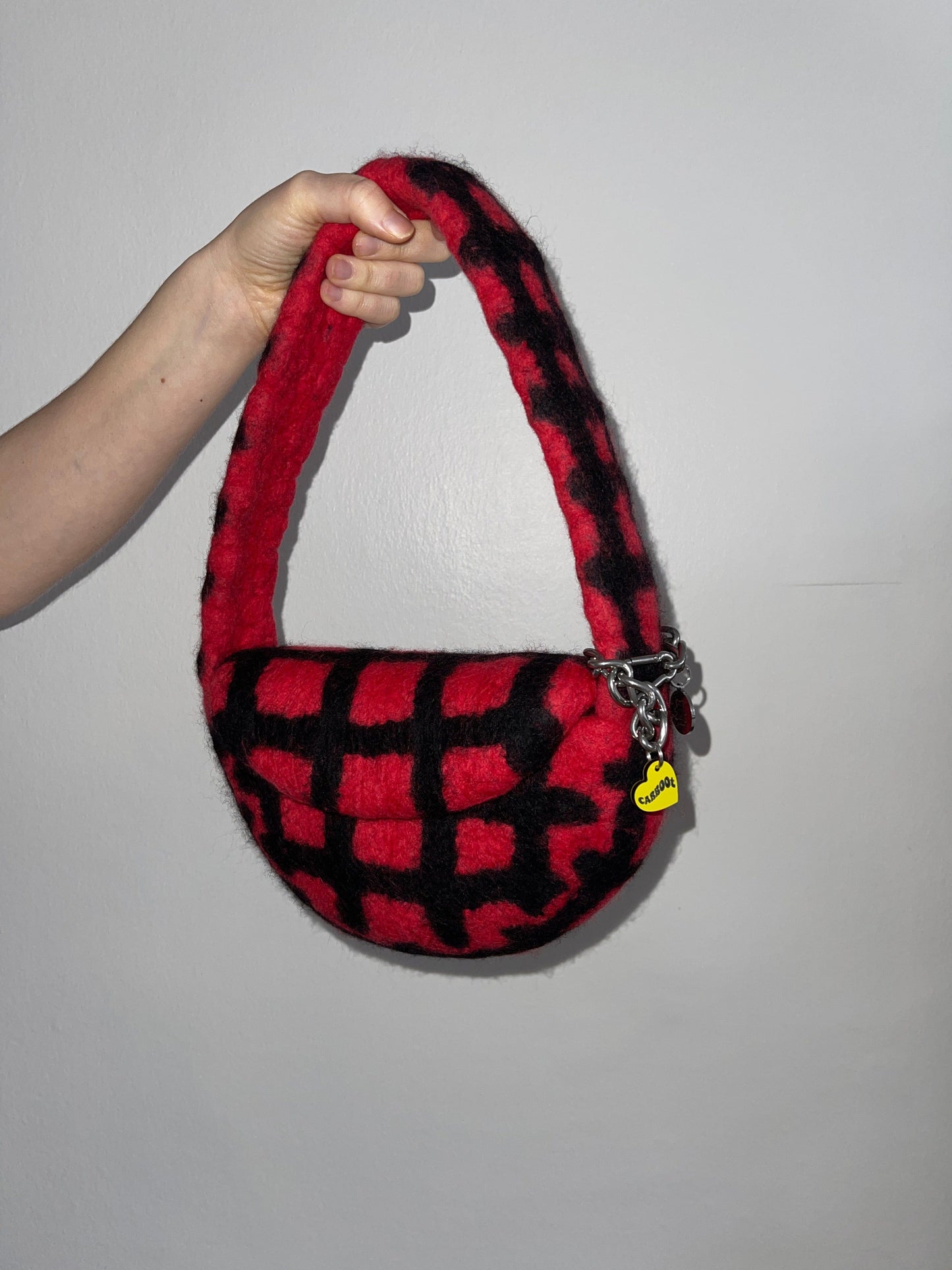 PLAID BAG #5 - Red / Black-Carboot-APOC STORE