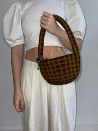 PLAID BAG #9 - Maroon / Khaki-Carboot-APOC STORE