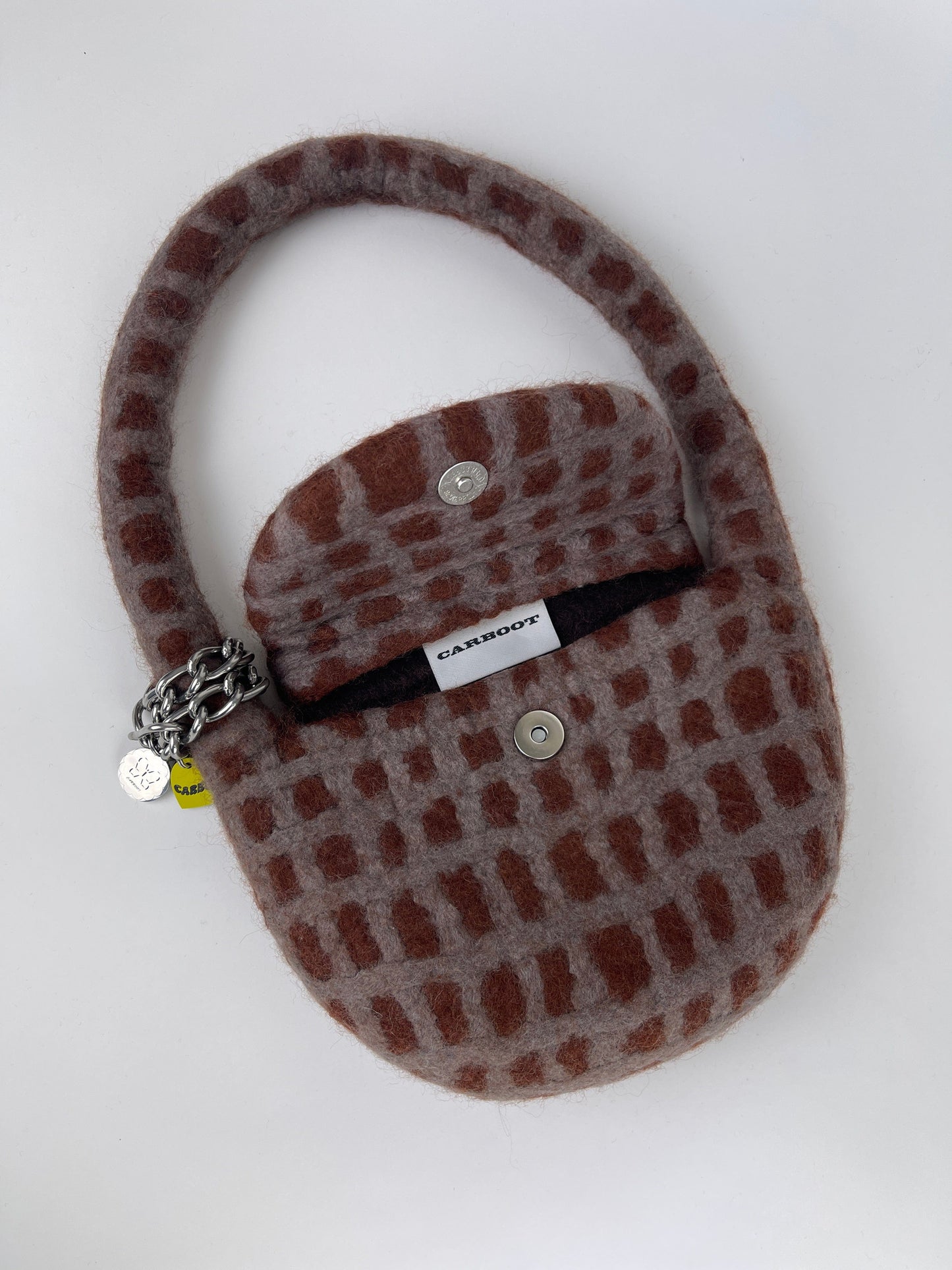 PLAID BAG #10 - Chestnut / Pewter-Carboot-APOC STORE