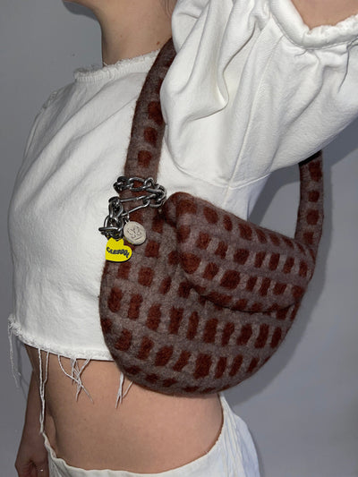 PLAID BAG #10 - Chestnut / Pewter-Carboot-APOC STORE