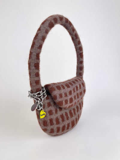 PLAID BAG #10 - Chestnut / Pewter-Carboot-APOC STORE