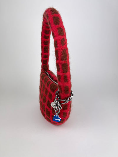PLAID BAG #13 - Chestnut / Red-Carboot-APOC STORE