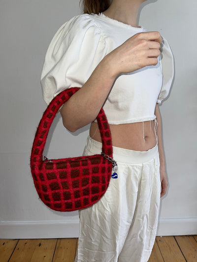 PLAID BAG #13 - Chestnut / Red-Carboot-APOC STORE