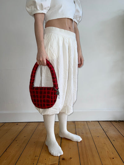 PLAID BAG #13 - Chestnut / Red-Carboot-APOC STORE