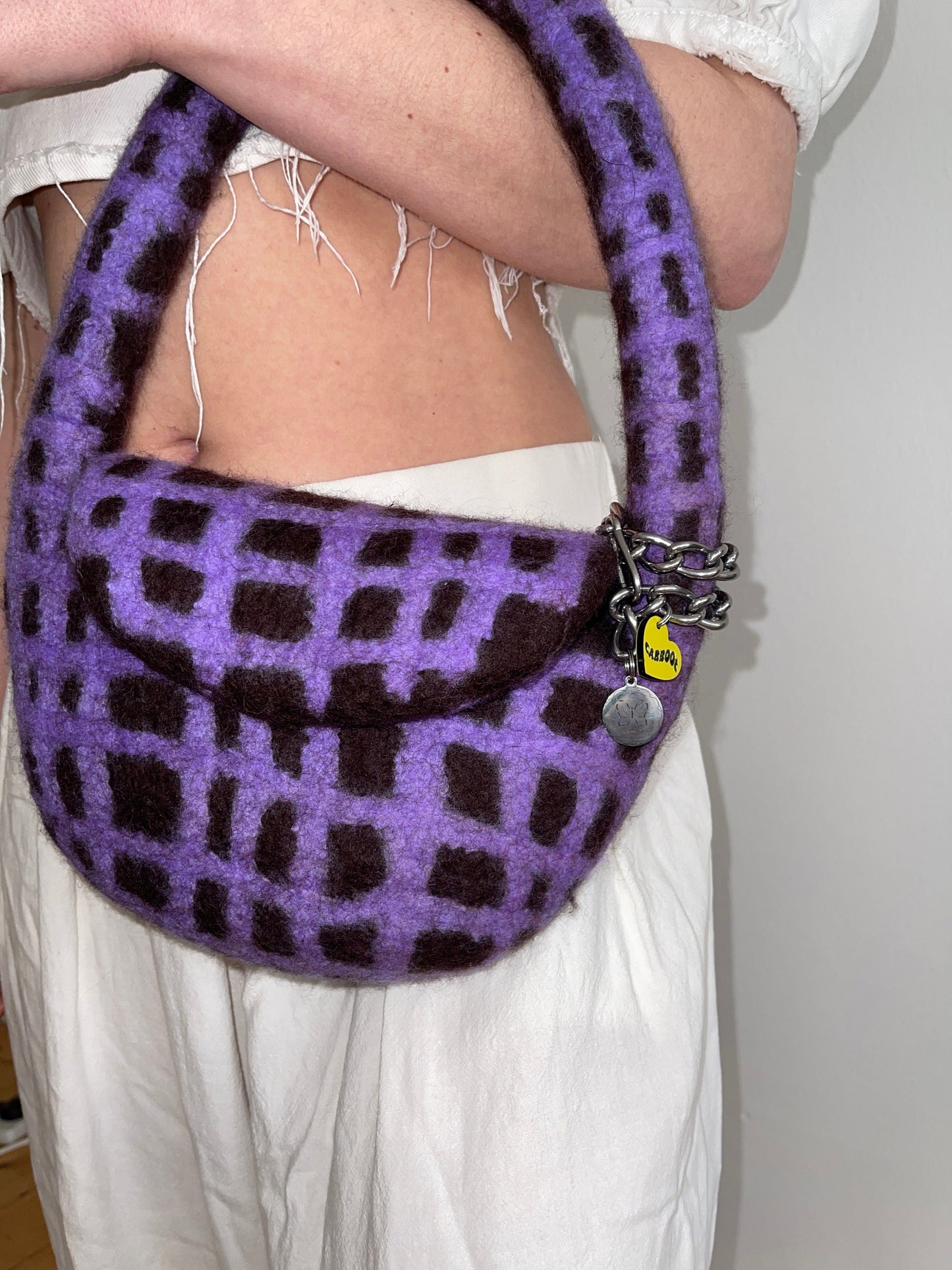 PLAID BAG #14 - Bitter Choc / Purple-Carboot-APOC STORE