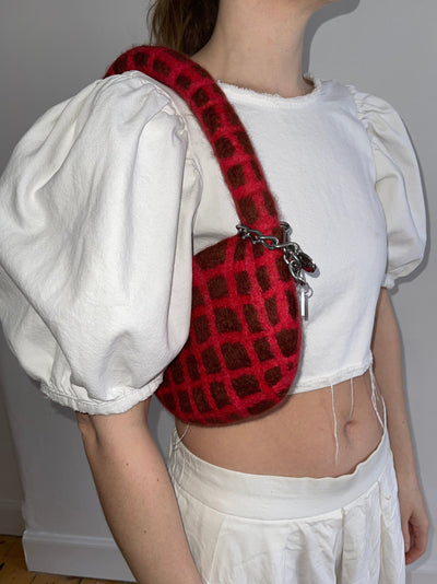 PLAID BAG #13 - Chestnut / Red-Carboot-APOC STORE