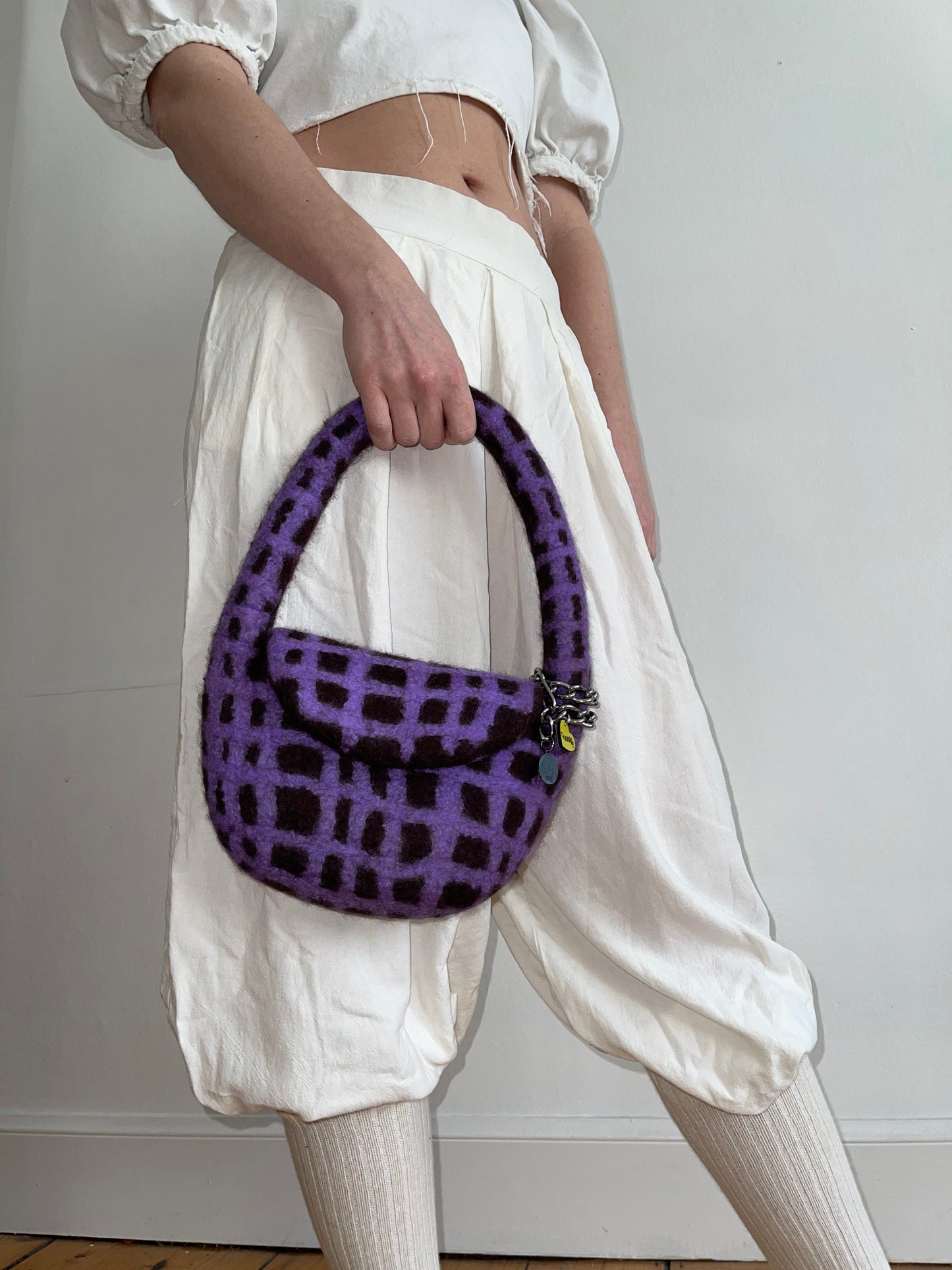 PLAID BAG #14 - Bitter Choc / Purple-Carboot-APOC STORE