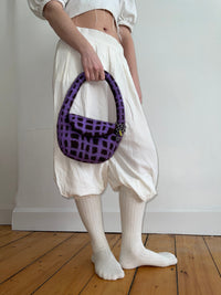 PLAID BAG #14 - Bitter Choc / Purple-Carboot-APOC STORE