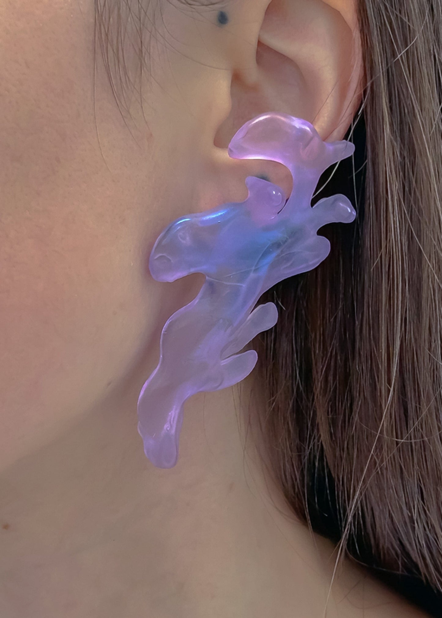 Purple Dragon Earrings-Emma Pryde-APOC STORE