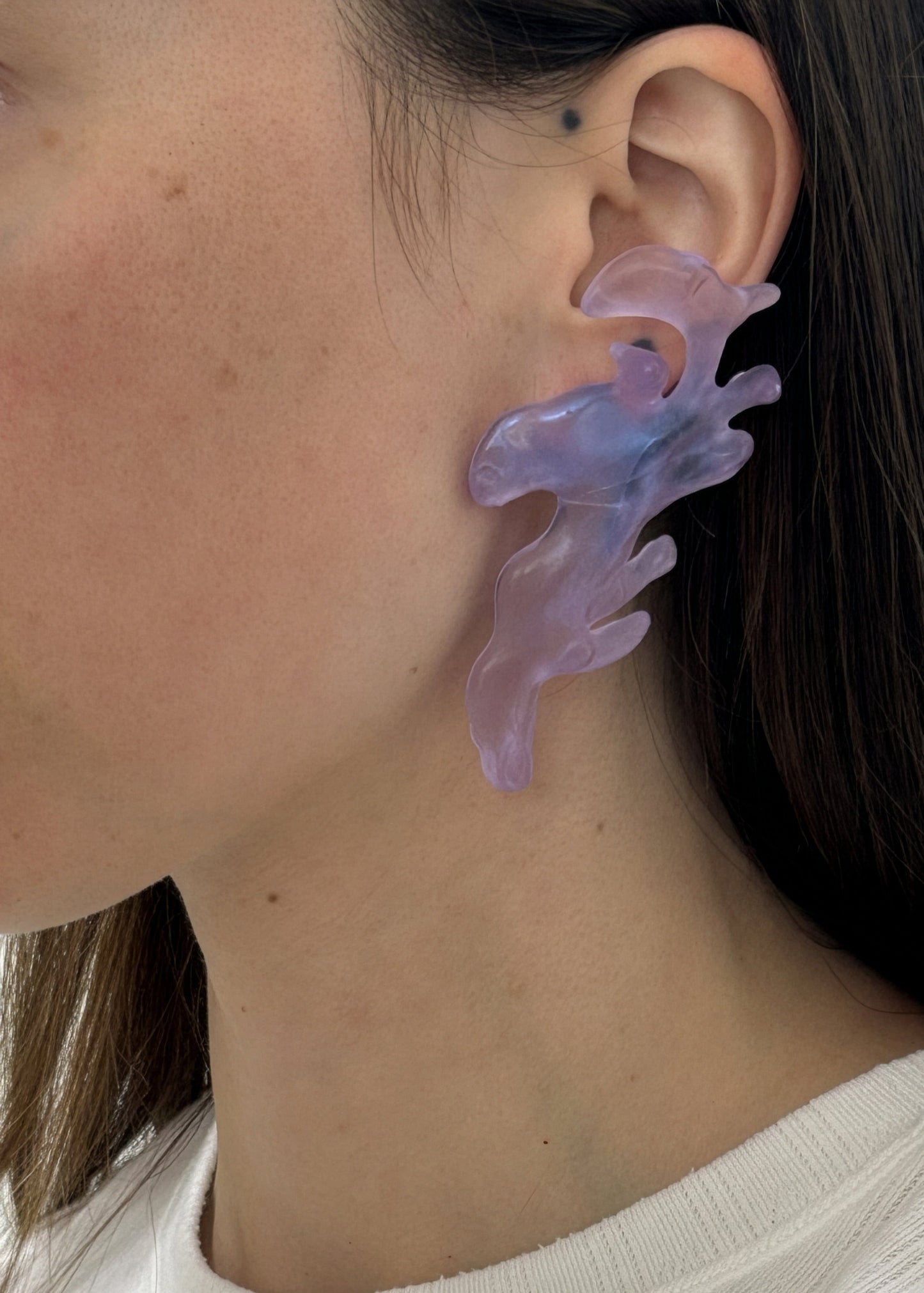 Purple Dragon Earrings-Emma Pryde-APOC STORE