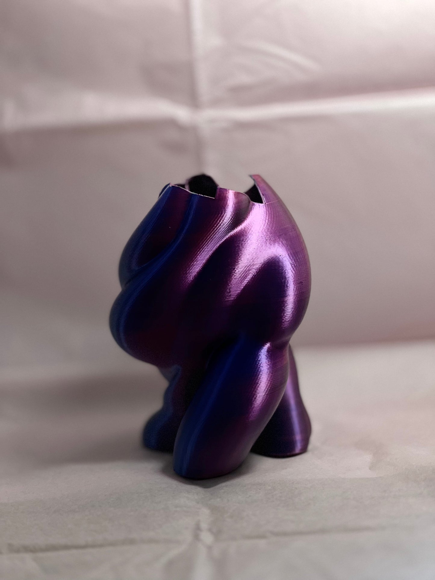 Heart Vase in PURPLE/VIOLET/GREEN gradient-VIVID-APOC STORE