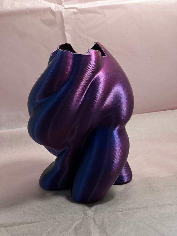 Heart Vase in PURPLE/VIOLET/GREEN gradient-VIVID-APOC STORE