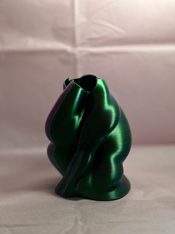 Heart Vase in PURPLE/VIOLET/GREEN gradient-VIVID-APOC STORE