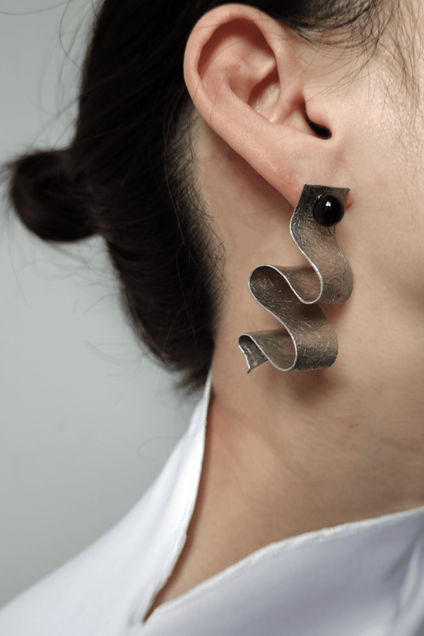 Bendable Earrings 'Rubans Métalliques'-TRANSE PARIS-APOC STORE