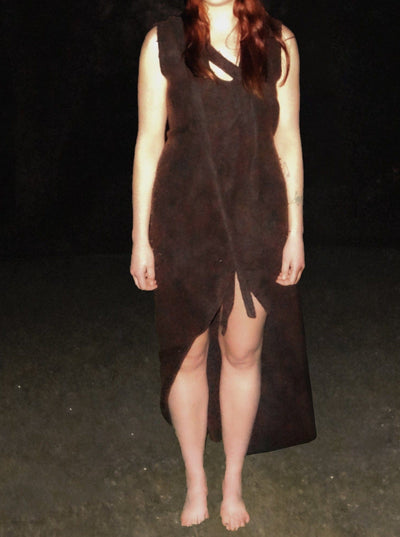 hooded cardigan dress-Jules Bramley-APOC STORE