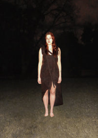 hooded cardigan dress-Jules Bramley-APOC STORE