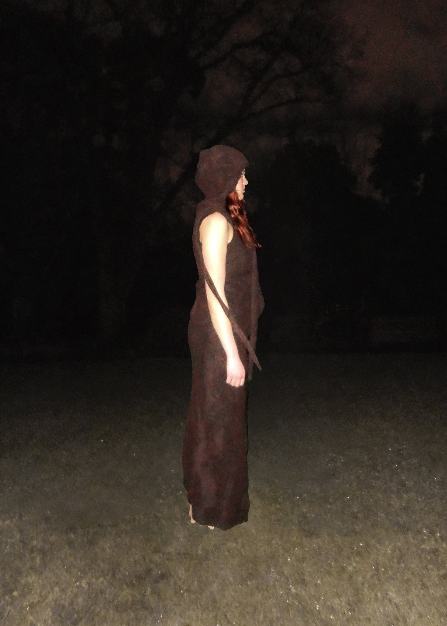 hooded cardigan dress-Jules Bramley-APOC STORE
