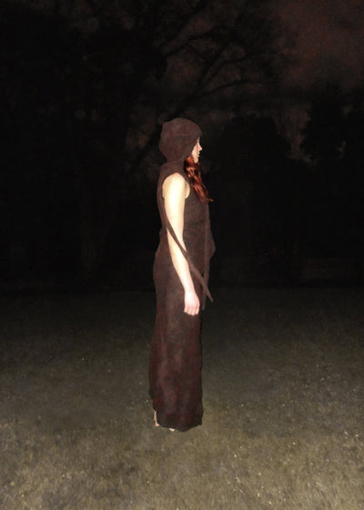 hooded cardigan dress-Jules Bramley-APOC STORE