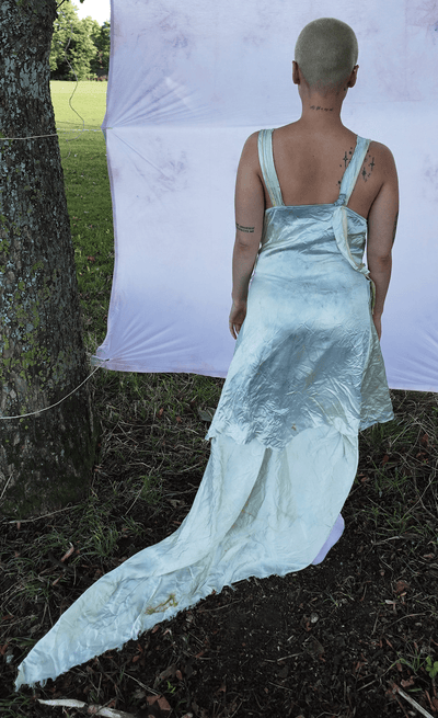 sage rosemary crystal manifestation dress-EIRINN HAYHOW-APOC STORE