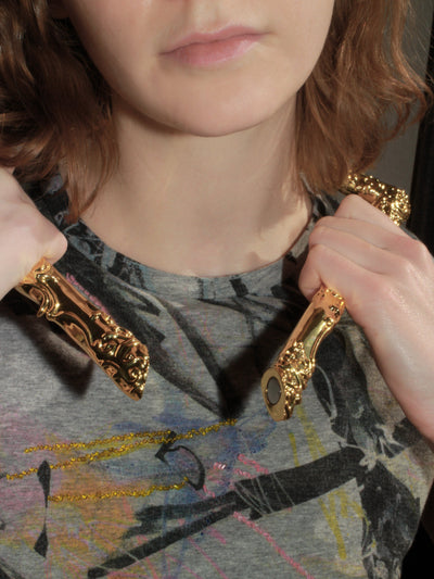 Self portrait necklace gold-Marland Backus-APOC STORE