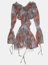 sheer smocking dress-Lalameemee-APOC STORE