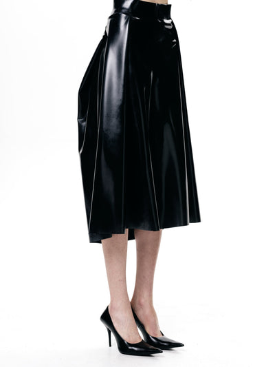 Black Pleated Skirt-Harri-APOC STORE