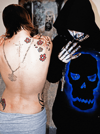 Starry night skull hoodie-Mia Violet-APOC STORE