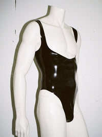 EXPOSED BODYSUIT STYLE 2 BLACK-Soft Skin Latex-APOC STORE