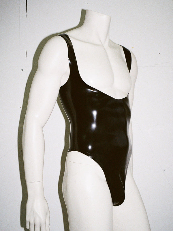 EXPOSED BODYSUIT STYLE 2 BLACK-Soft Skin Latex-APOC STORE